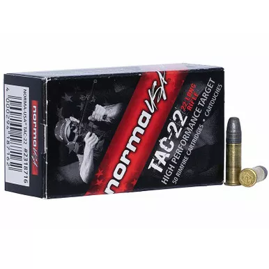 Norma TAC-22 .22 LR 40GR Lead Round Nose 50 Rounds