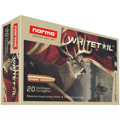 Norma Whitetail 7mm-08 Remington Brass Cased 150GR 20 Rounds