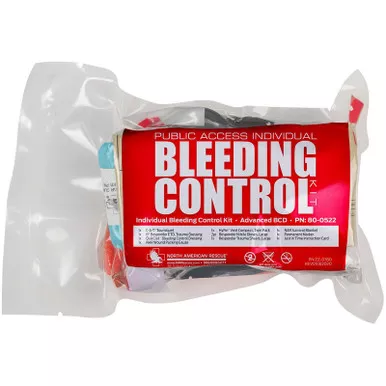 North American Rescue 80-0522 Individual Bleeding Control Kit - Advanced BCD - Vacuum Sealed