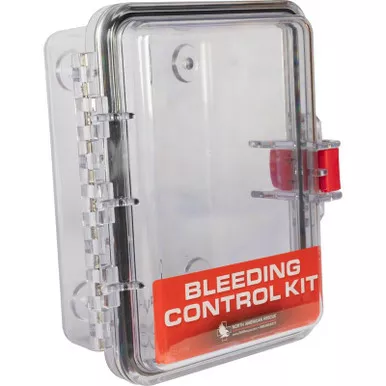 North American Rescue ZZ-1000 Individual Public Access Bleeding Control Clear Wall Case