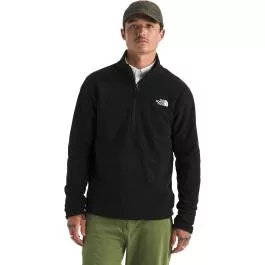 The North Face Men's Textured Cap Rock 1/4 Zip - TNF Black Heather - S