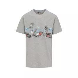 North River Outfitters Men's Slub Jersey Graphic Tee - Light Grey Heather - M
