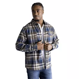 North River Outfitters Men's Twill Plaid Shirt Jacket - Barn - M