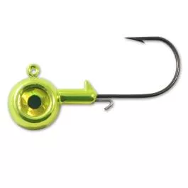 Northland Tackle Metallic Eye-Ball Jig - 3/8 oz. - Metallic Chartreuse
