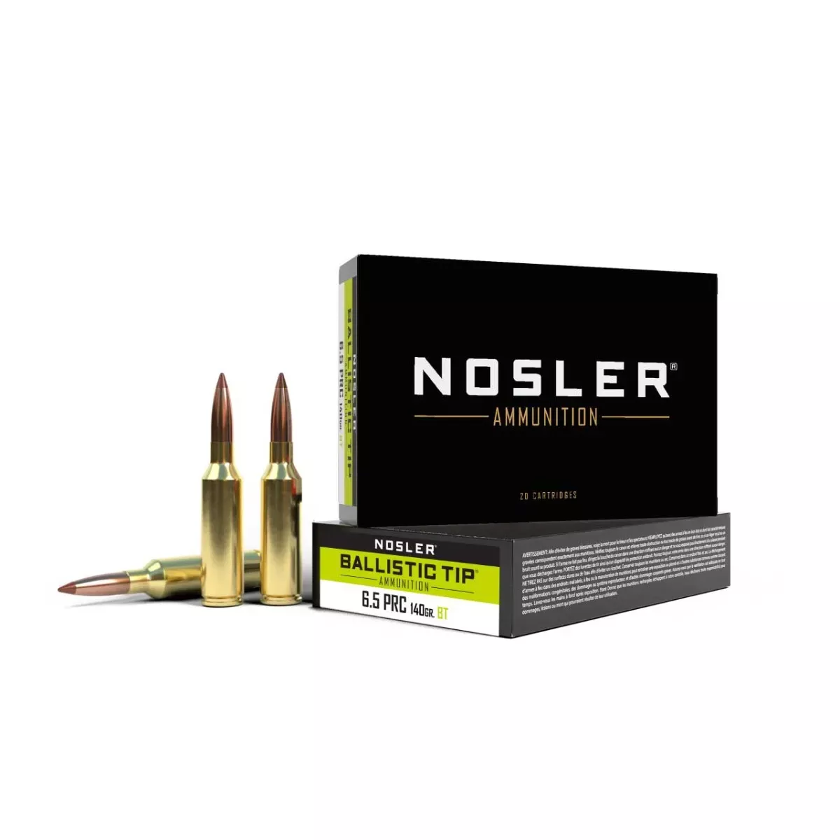 Nosler 6.5 PRC 140GR Ballistic tip 20rd