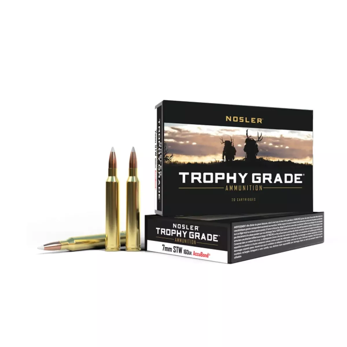 Nosler 7MM STW 160GR AccuBond Trophy Grade