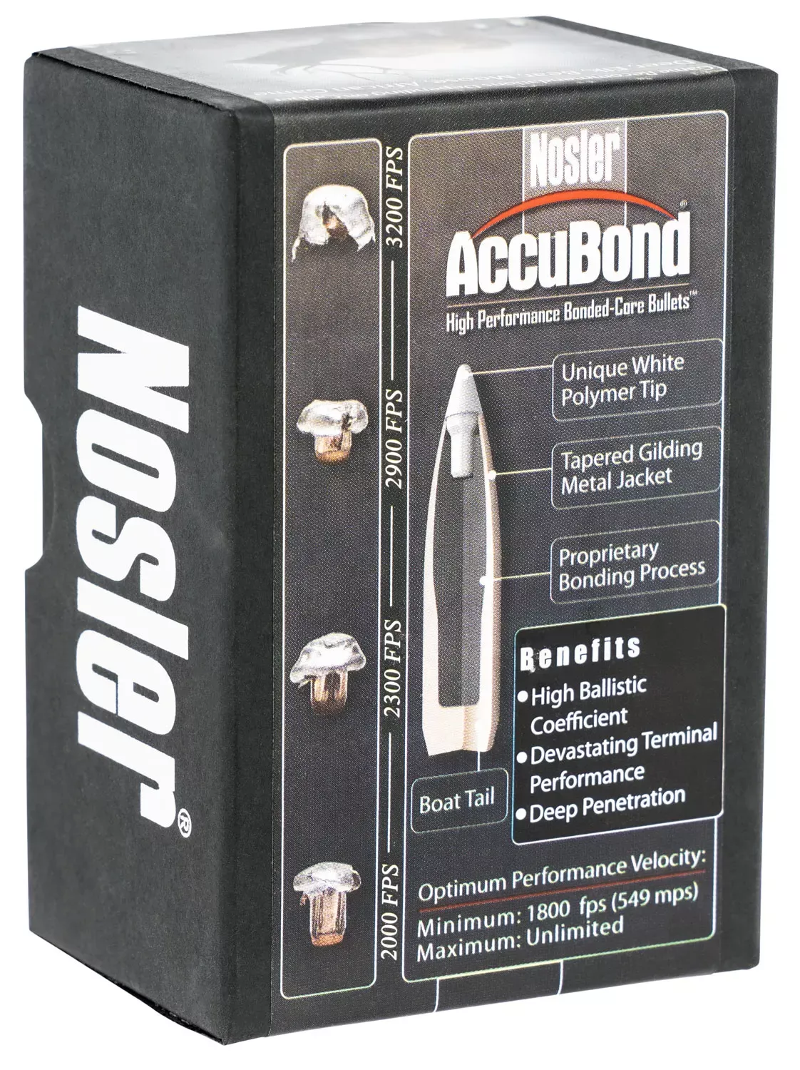 Nosler AccuBond 25 Cal .257 110 Gr. Spitzer Point Boat Tail 50/Box