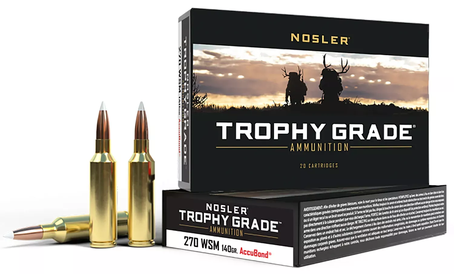 Nosler Trophy Grade 270 WSM 140 Gr. AccuBond 20/Box