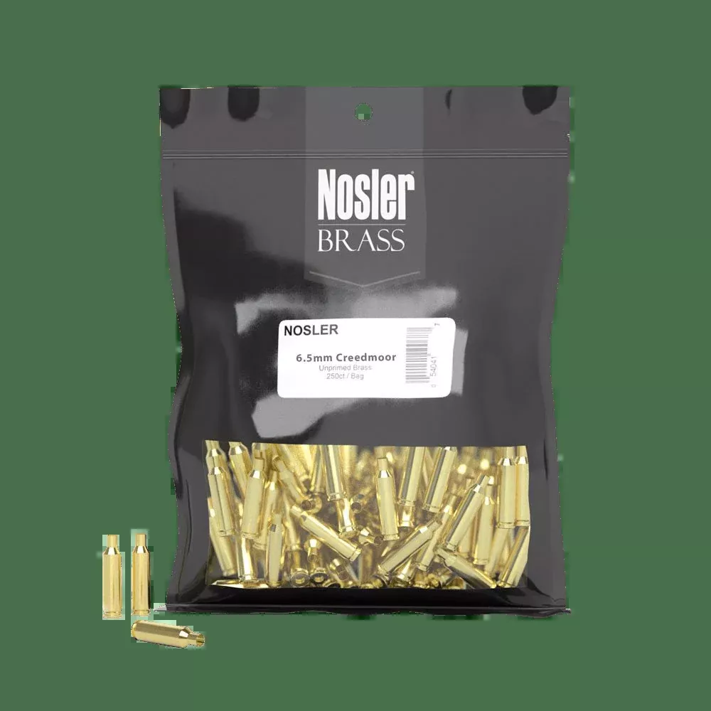 Nosler Unprimed Cases, Nos 10211 Custom Brass 6.5 Creedmor 100