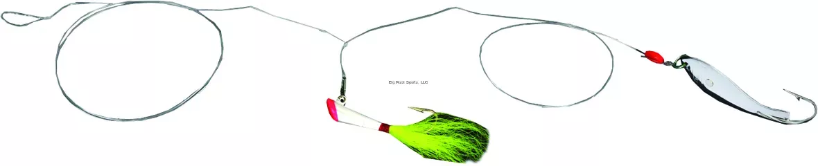 Nungesser Shad Rig - 3/16 oz. Red/Yellow/Silver Spoon #000