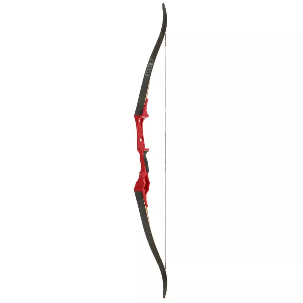 October Mountain Ascent Recurve Bow Red 58 In. 50 Lbs. Rh