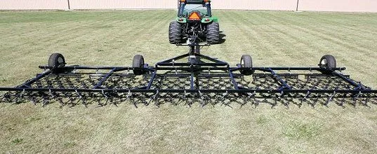Ogden Metalworks Hydraulic Fold Drag Harrows | Model HC Series | Working Width 16′-30′ | For Tractors