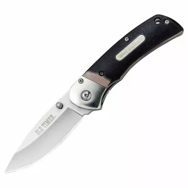 Old Timer 3" Spring Assisted Opening Knife With Sawcut Handles