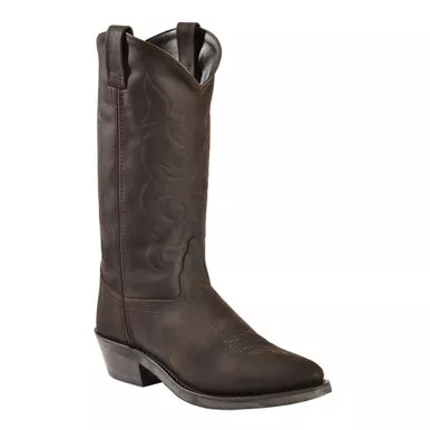 OLD WEST Men's Cowboy Brown Work Boots (TBM3012)