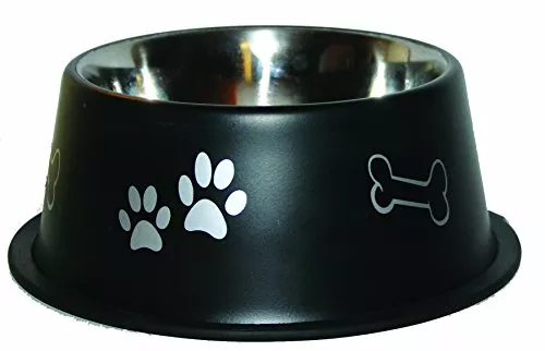 Omni Pet Jumbo Non Tip Dog Bowl, 8 Oz., Black