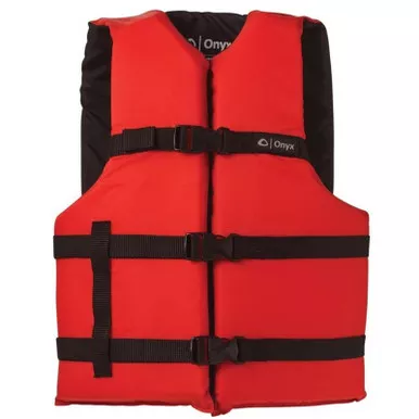 Onyx Adult General Purpose Life Vest Red