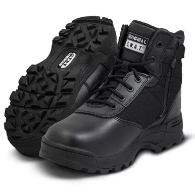 Original S.W.A.T. 116401 Classic 6" Side-Zip Tatical Duty Boots, Black