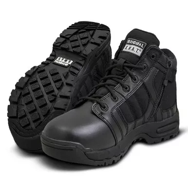 ORIGINAL SWAT Men's Metro Air 5in Side-Zip Black Boots (123101)