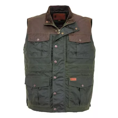 OUTBACK TRADING Men's Brant Dark Olive Vest (29715-DOL)