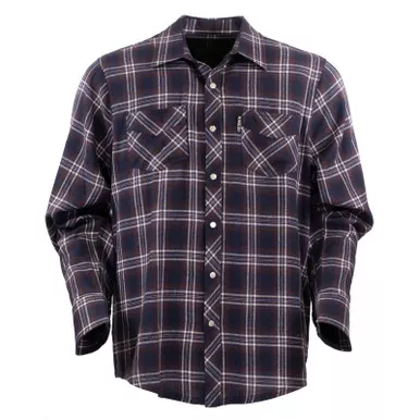 OUTBACK TRADING Men's Parker Western Uv Protective Cotton Performance Shirt (42728-MAR)