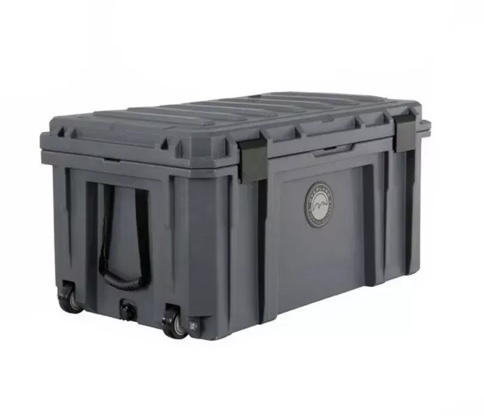 Overland Vehicle Systems D.B.S. – Dark Grey 169 QT Dry Box with Wheels, Drain, and Bottle Opener• 40100031