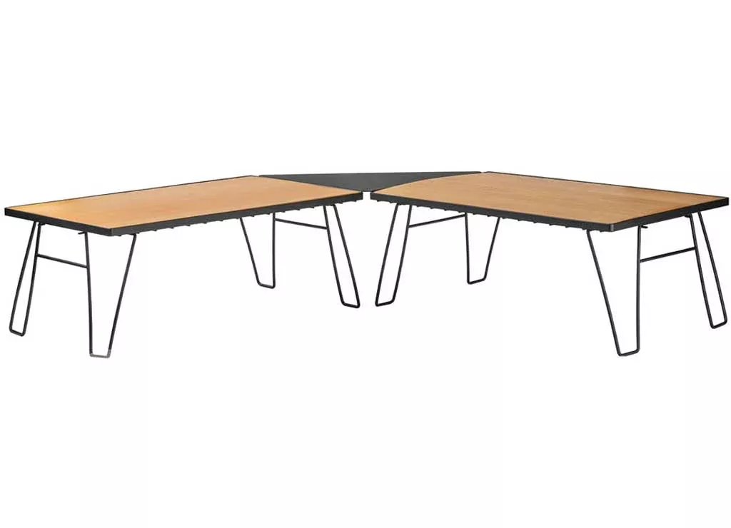 Overland Vehicle Systems Kick It Collapsible Camp Table – Wood Base & Storage Bag• 30100030