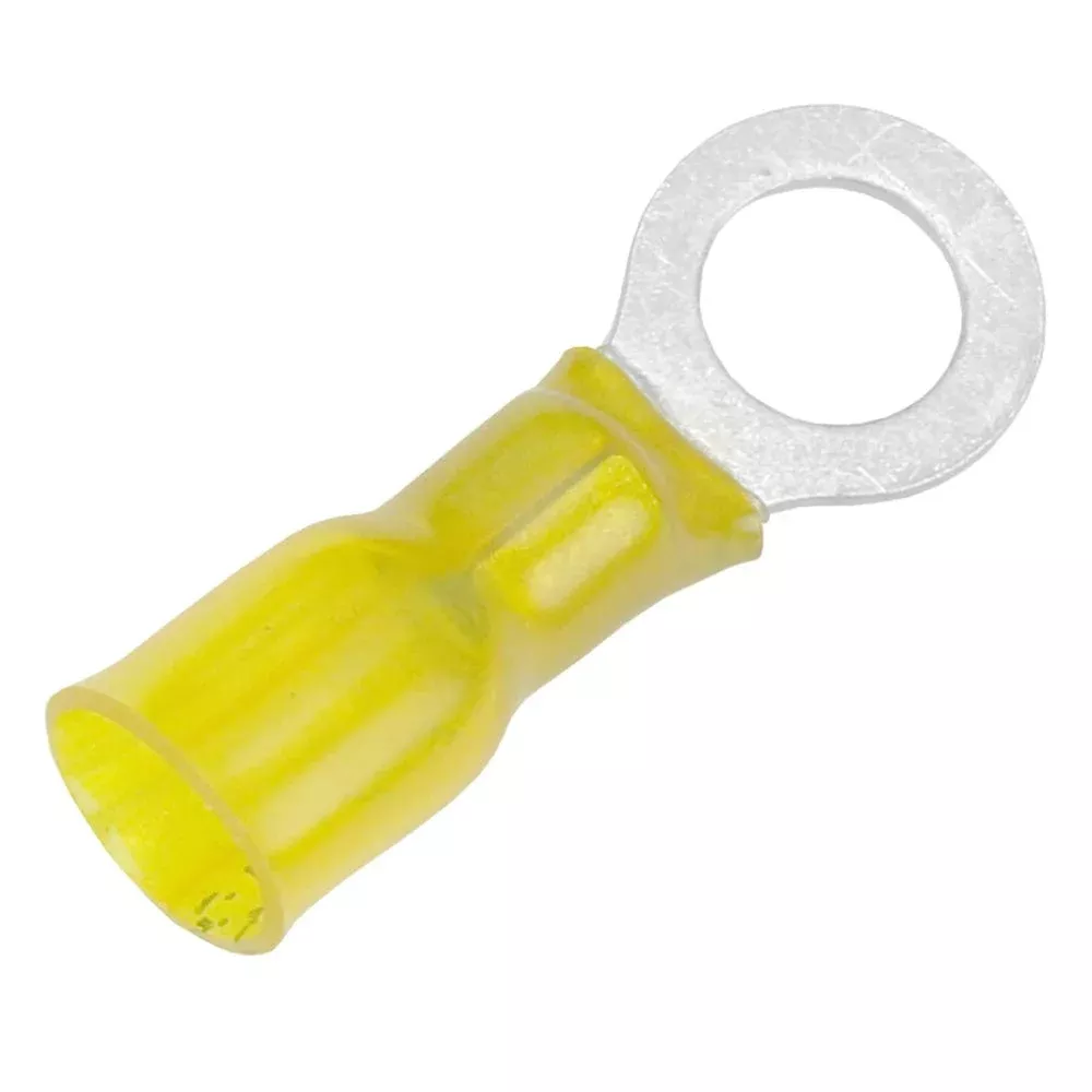 Pacer 12-10 AWG Heat Shrink Ring Terminal – 5/16″ Stud Size – 100 Pack