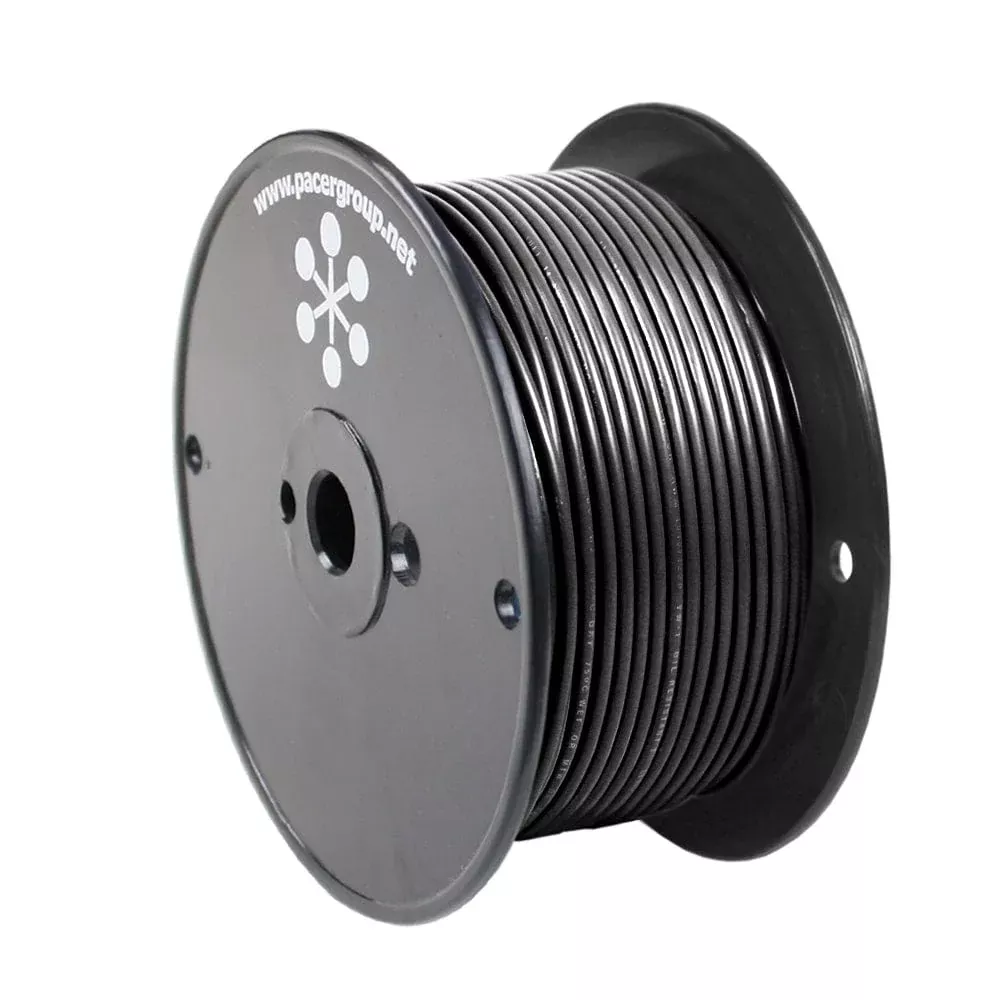Pacer Black 10 AWG Primary Wire – 250′