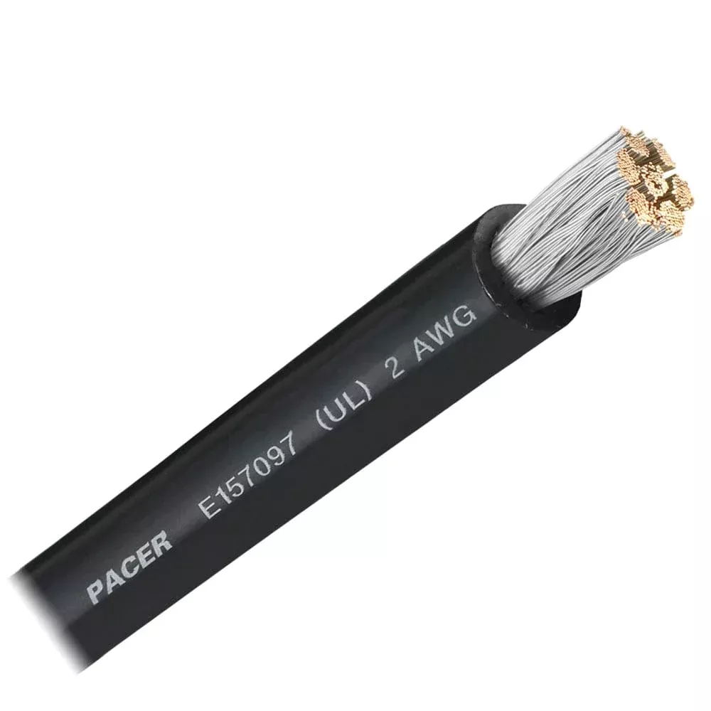 Pacer Black 2 AWG Battery Cable – Sold By The Foot