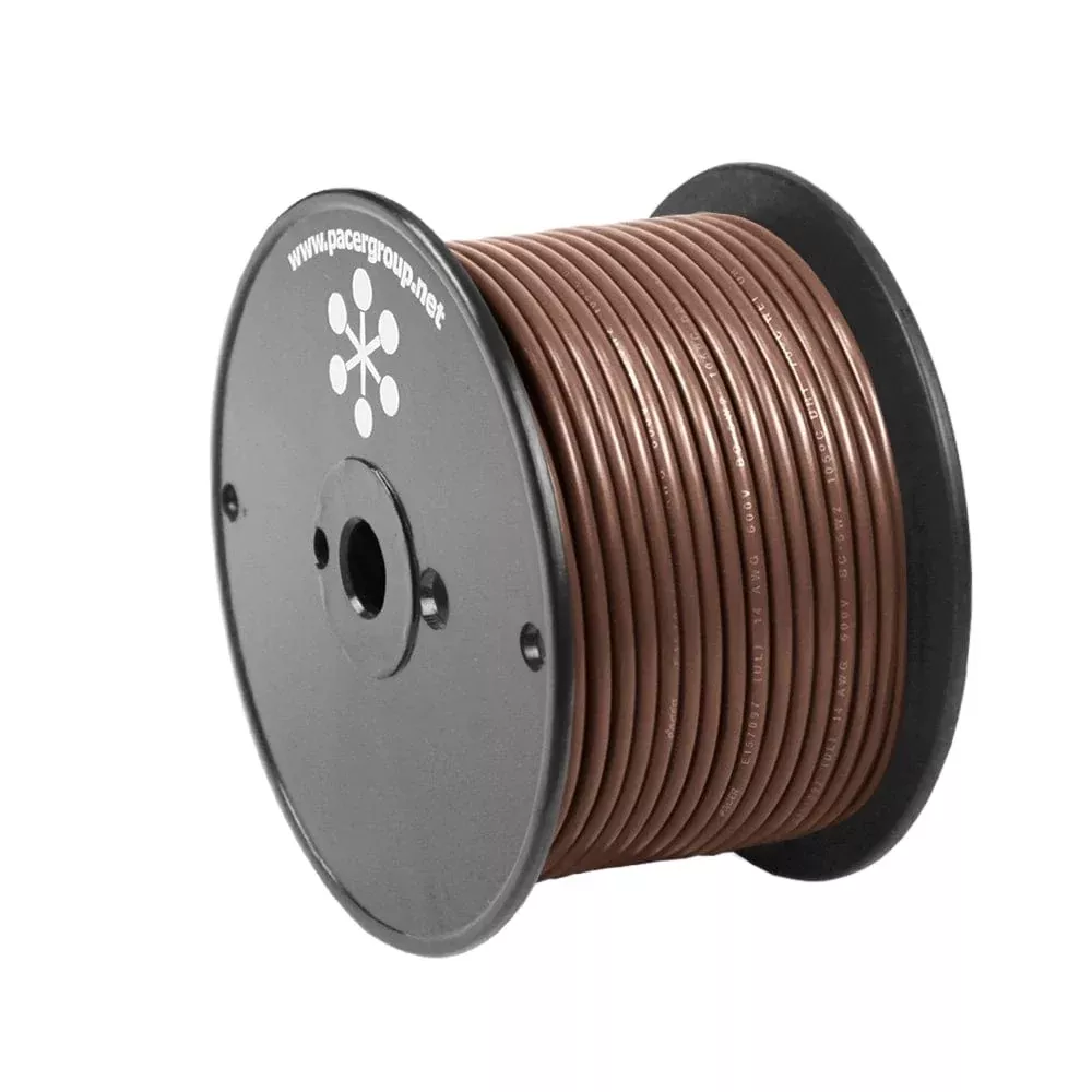 Pacer Brown 10 AWG Primary Wire – 100′