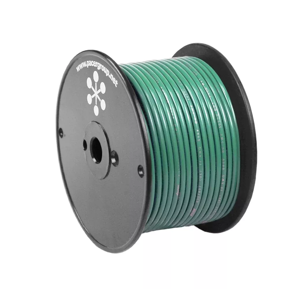 Pacer Green 10 AWG Primary Wire – 100′