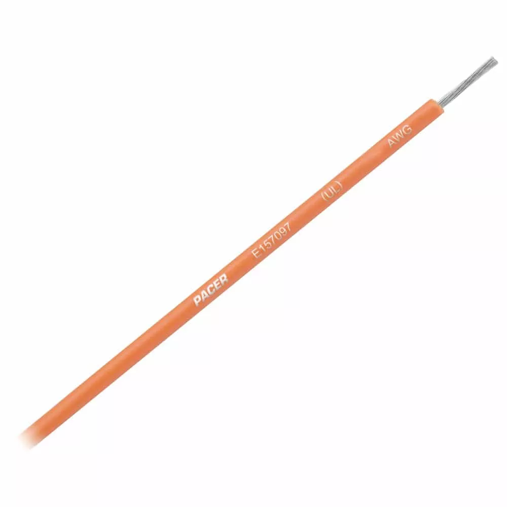 Pacer Orange 14 AWG Primary Wire - 18'