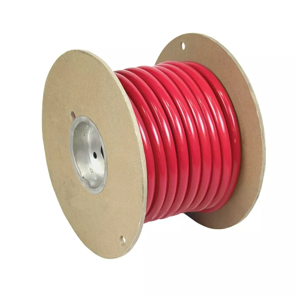 Pacer Red 4/0 AWG Battery Cable – 50′