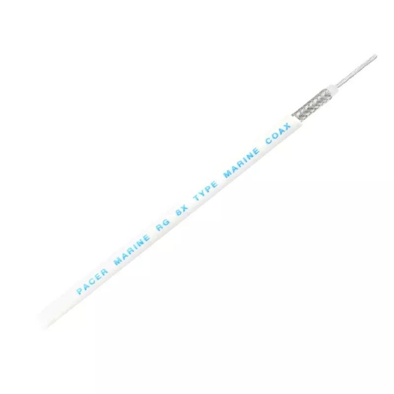 Pacer RG8XW Coax Cable – White – 200′