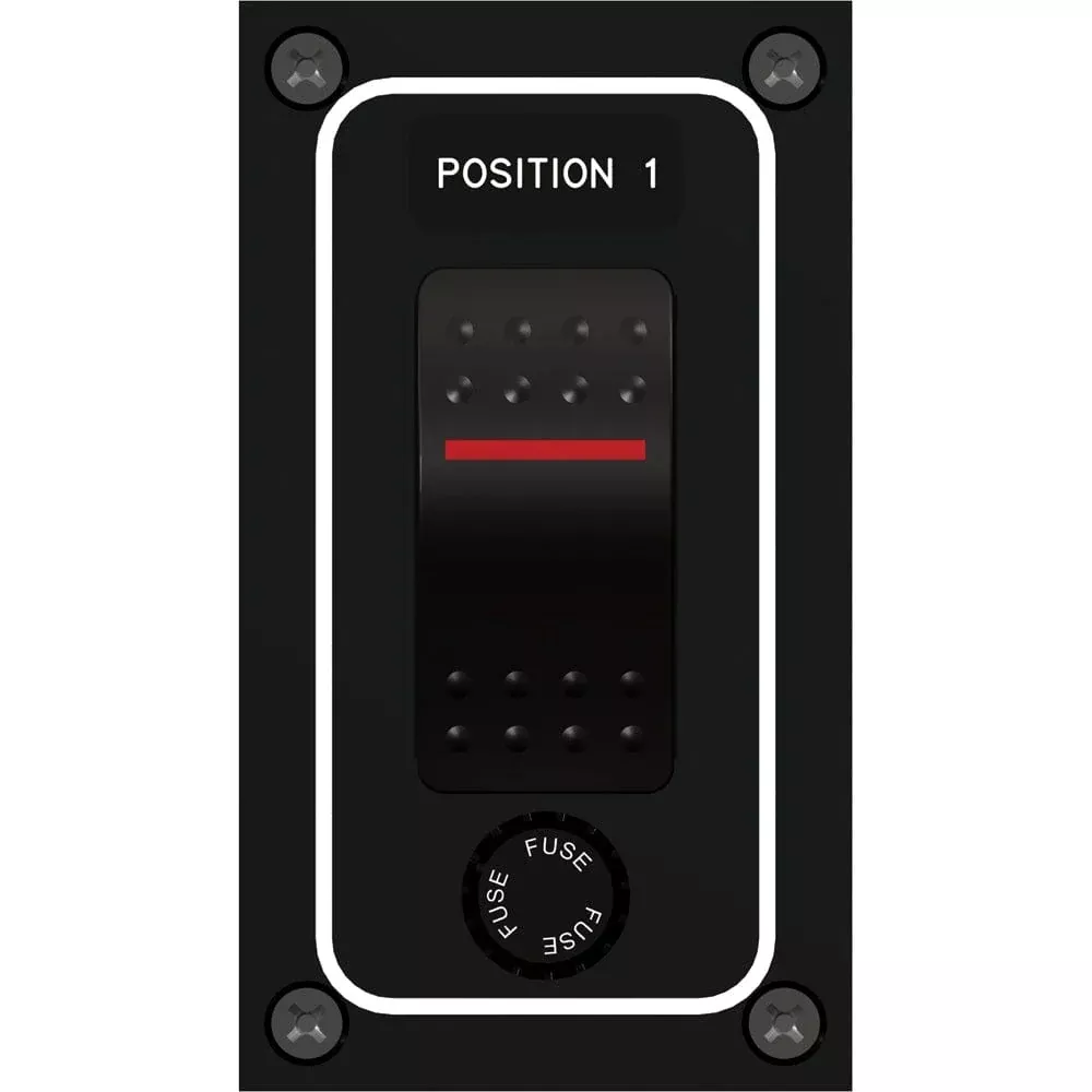 Paneltronics Waterproof Panel – DC 1-Position Illuminated Rocker Switch & Fuse