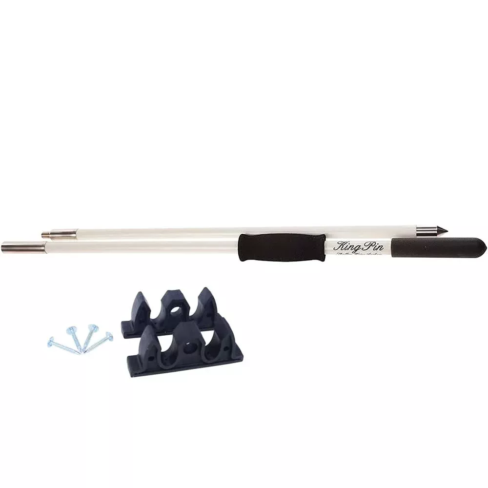 Panther 10' King Pin Anchor Pole - 2-Piece - White - KPP100W