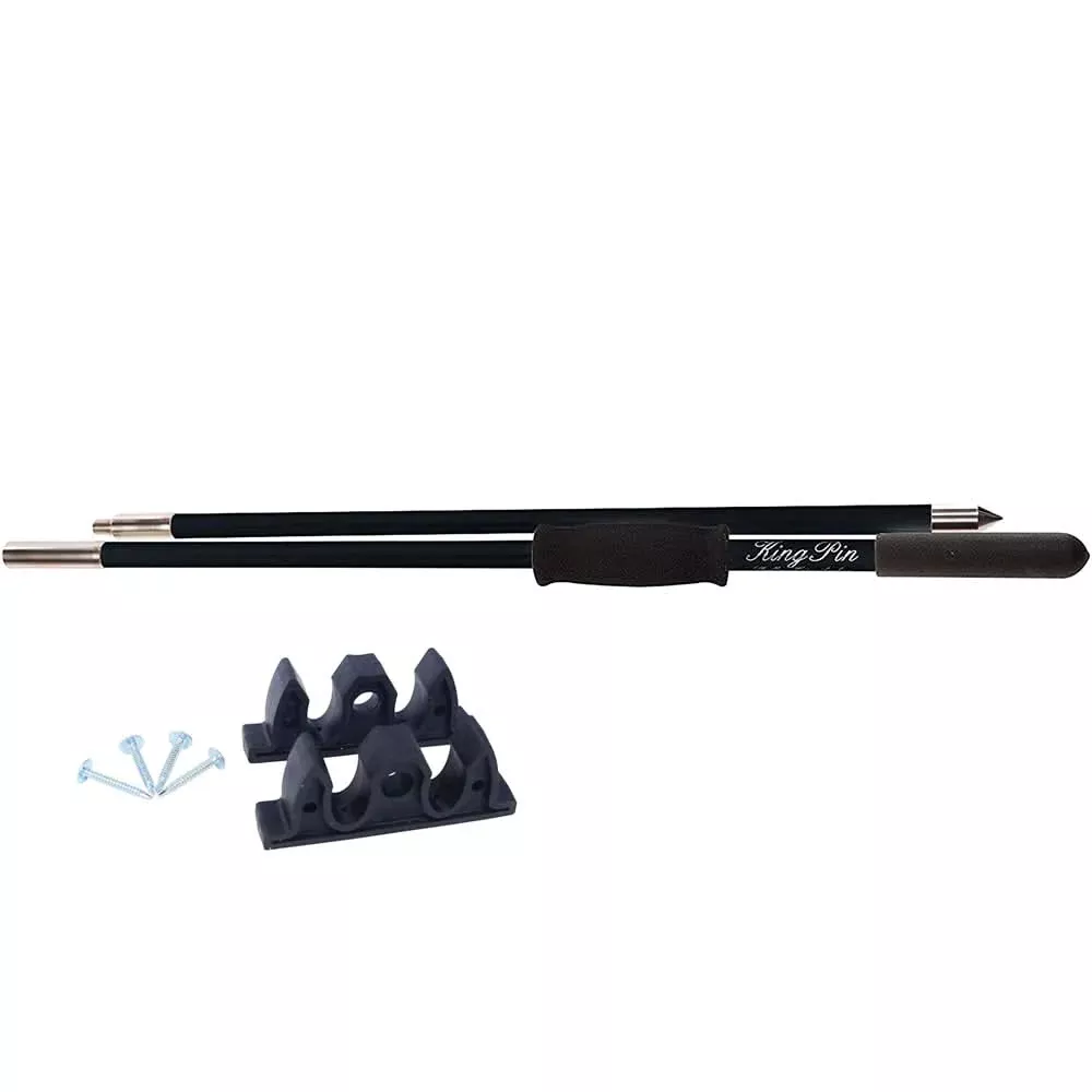 Panther 8' King Pin Anchor Pole - 2-Piece - Black - KPP802B