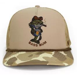 Paramount Outdoors Bass Bum 5-Panel Bass Fishing Hat - Tan
