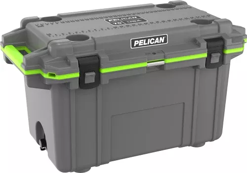 Pelican Cooler Im 70 Quart – Elite Dark Gray/green Trim