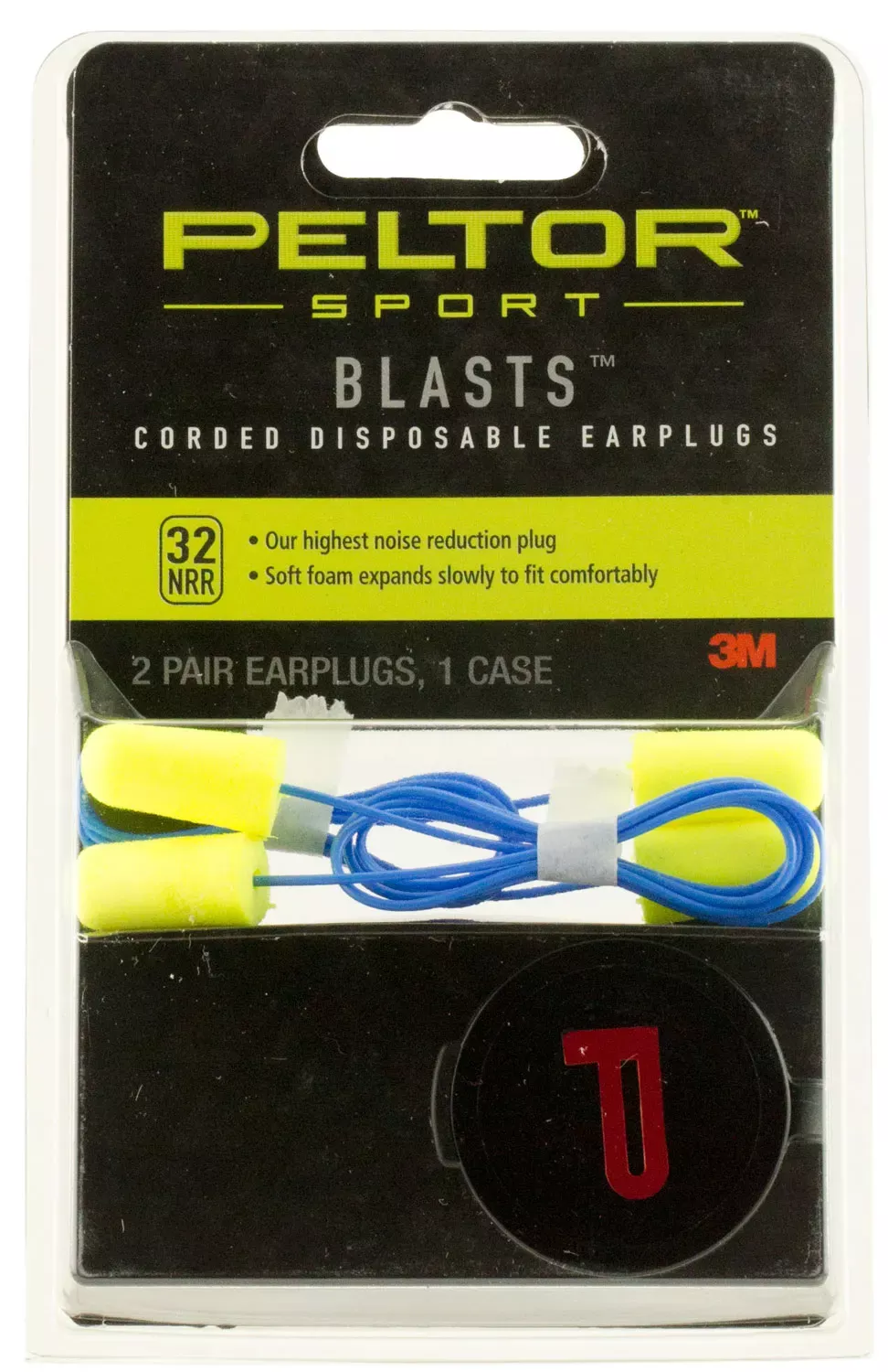 Peltor Sport Blasts Corded Disposable Earplugs