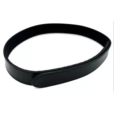 Perfect Fit 4999 1.5" Finest Leather Belt with Full Velcro, Black