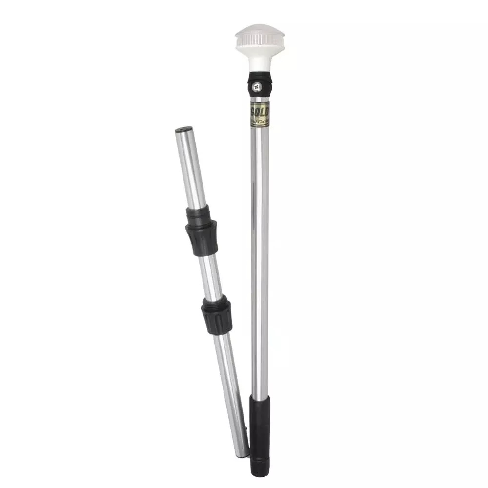 Perko Omega Series LED Universal Pole Light with Fold In Half Pole - 1348DP8CHR