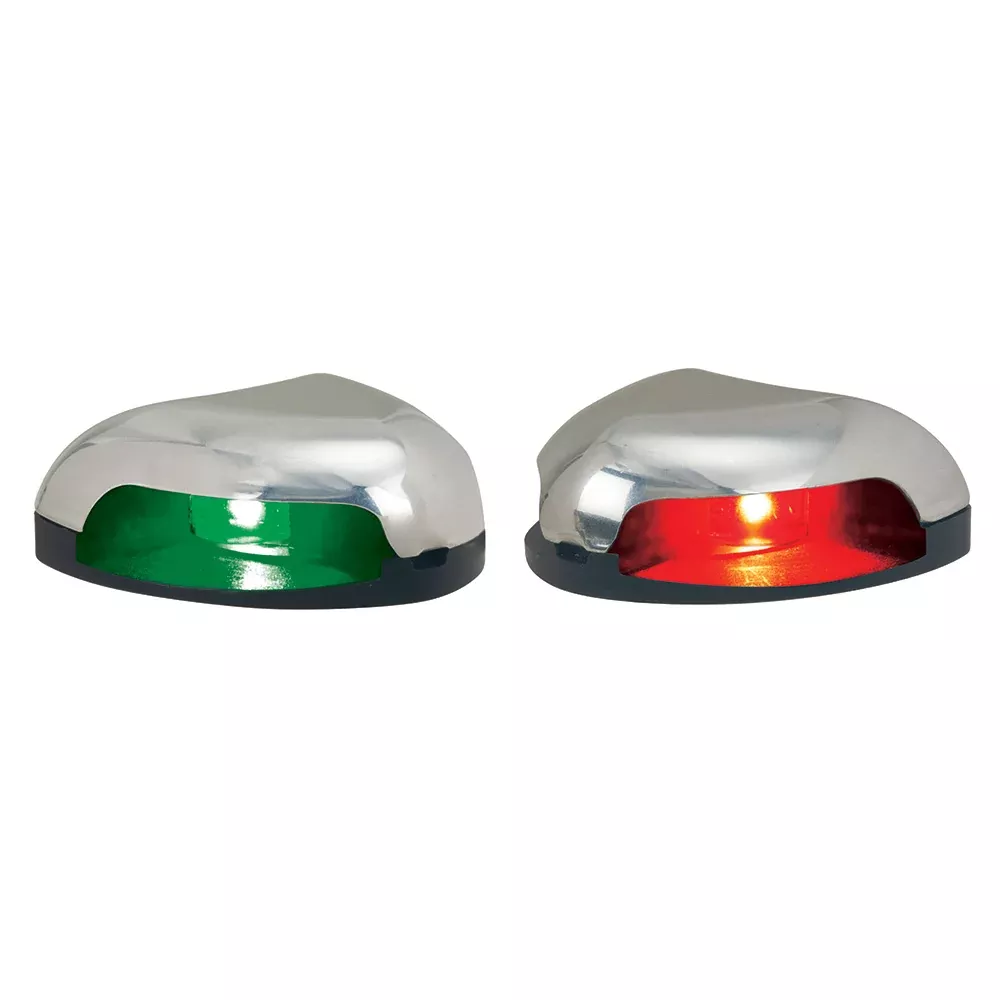 Perko Red/Green Horizontal Mount Side Light – Pair – Stainless Steel [0626DP0STS]