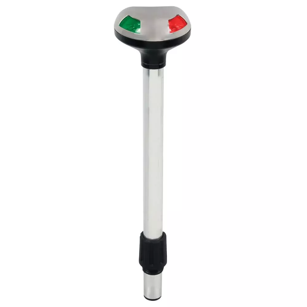 Perko Stealth Series LED Bi-Color 12" Pole Light - Small Threaded Collar - 2 Mile - 1619DP2BLK