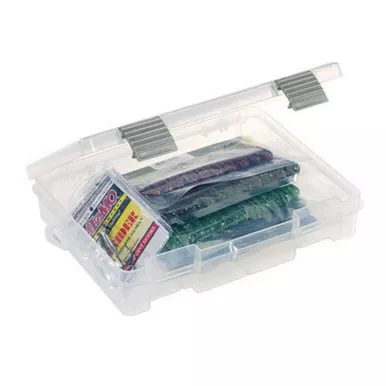 Plano 2371500 ProLatch 3700 Half-Size Open StowAway Utility Box - Clear