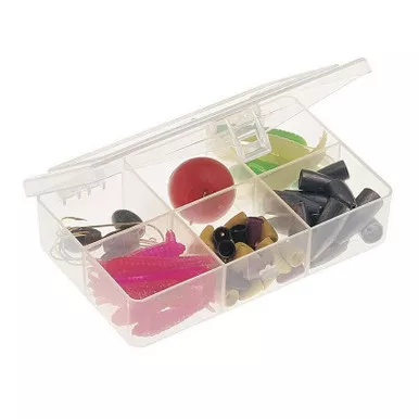 Plano 344860 3400 Series 6-Compartment StowAway Utility Tackle Box - Clear