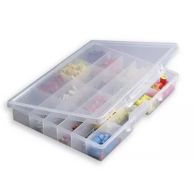 Plano 532430 StowAway Hardware 24-Compartment Organizer - Clear