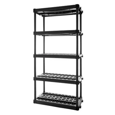 Plano PLA9618SB 5-Shelf Heavy-Duty Storage Unit - Black