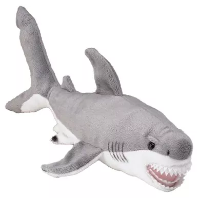 Plush Great White Shark Stuffed Animal - 12" - Wildlife Artists