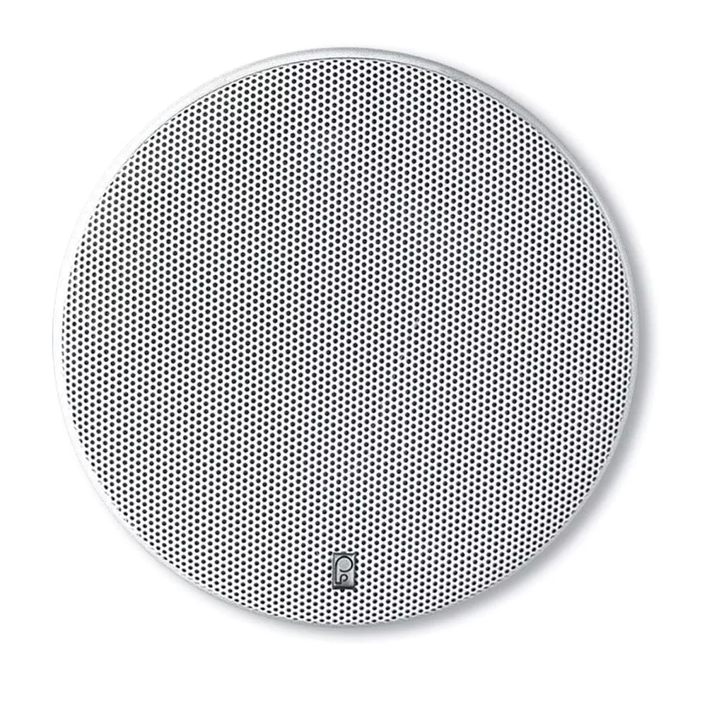 Poly-Planar 8″ Platinum Round Marine Speaker – (Pair) White